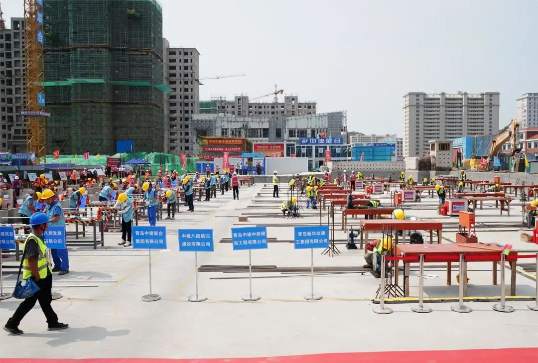 以賽促訓(xùn)，匠心筑城|中建聯(lián)合承辦嶗山區(qū)第十六屆“中建聯(lián)合杯”建筑業(yè)職業(yè)技能大賽(圖4)